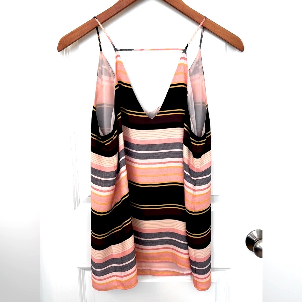 LOFT Striped Sleeveless Top